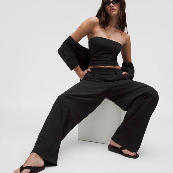 lululemon athletica Pants - lululemon athletica Black Wide-Leg Trousers